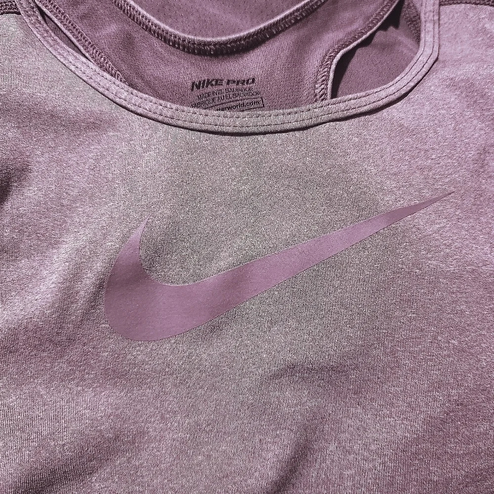 Nike Pro Dri-Fit Purple Fitted Racerback Tank Top Women's XS Athletic Athleisure
